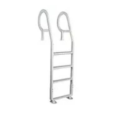 CHAMPLAIN PLASTICS, ADJUSTABLE RESIN DECK LADDER-WHITE