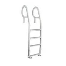 CHAMPLAIN PLASTICS, ADJUSTABLE RESIN DECK LADDER-WHITE