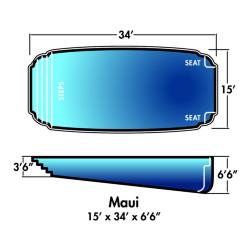 Maui 15 x 34