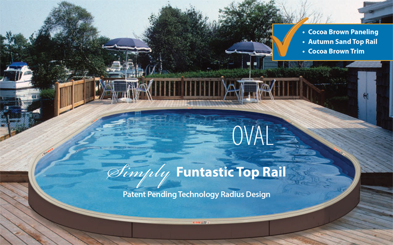 Oval Funtastic Semi Onground Pool