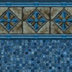 Inground Pool Liners Latham Royal Blue <br>Mosaic (Royal Blue Mosaic)