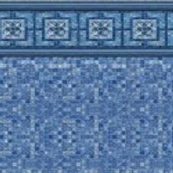 Inground Pool Liners Latham Vintage Mosaic <br>Blue Mosaic (Vintage-Mosaic-Blue-Mosaic)