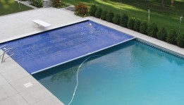 Stainless Steel rail Automatic Pool Safety Covers