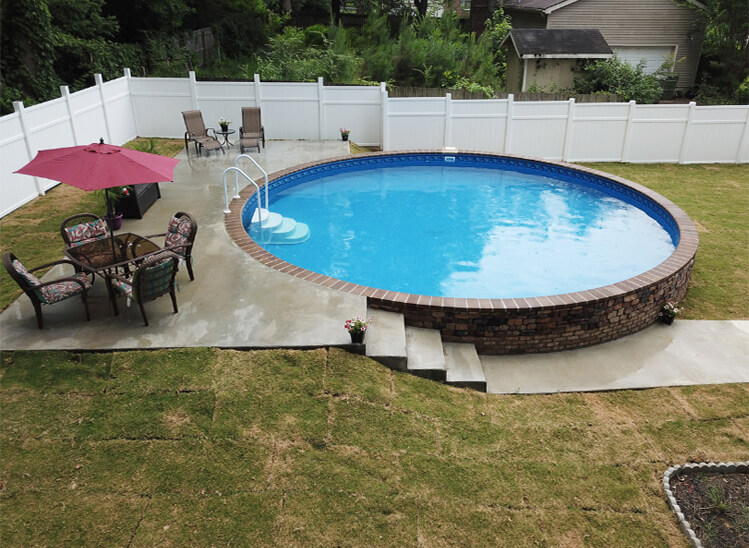 Stealth Semi In Ground Pools Fort, Pool And Patio Furniture Fort Wayne Indiana