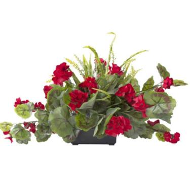 Red Geranium Centerpiece