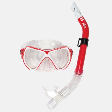 Catalina Recreational Snorkel and Mask - Red and White