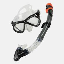 Curacao Snorkel and Mask - Black and Silver