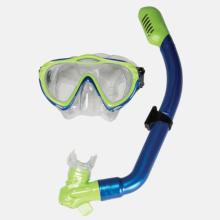 Majorca Series Snorkel and Mask Junior - Blue and Lime
