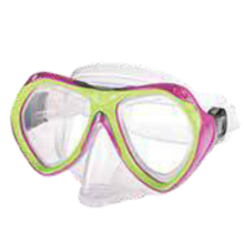 Belize Jr. Swim Mask Neon Pink/Lime Green